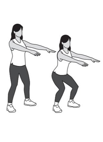 Half squat exercise