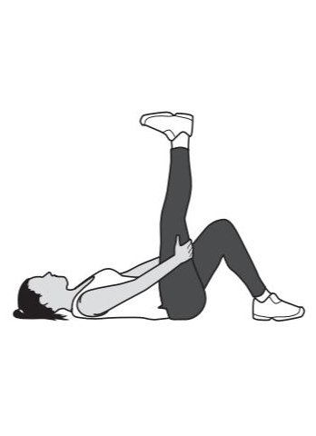 Supine hamstring stretch